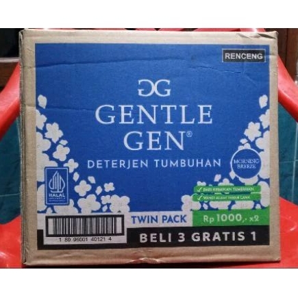 GENTLE GEN DETERGEN CAIR / SABUN CUCI BAJU / 1 dus/karton