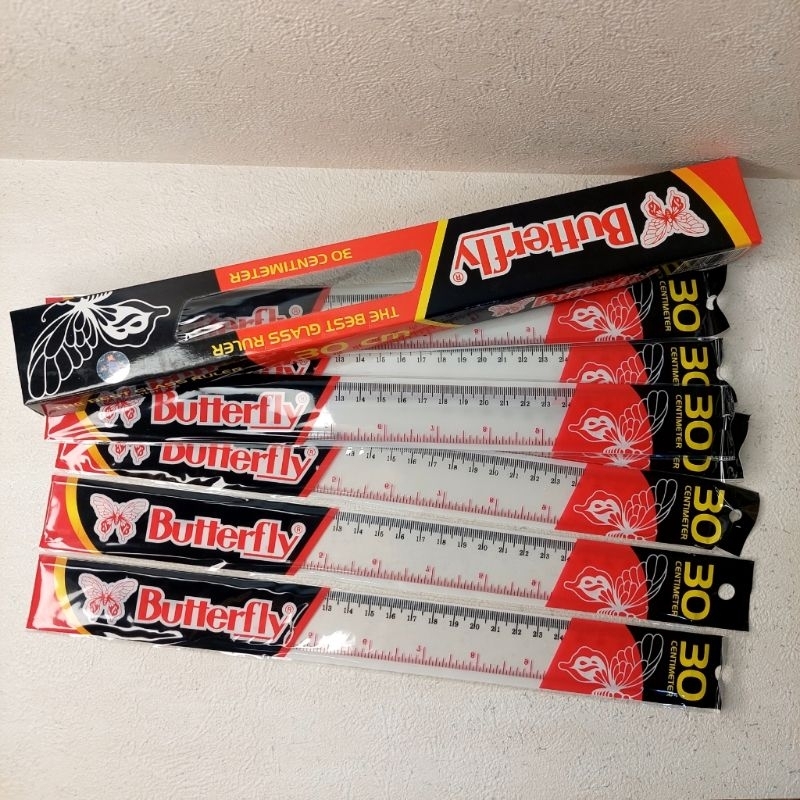 

PENGGARIS 30CM BUTTERFLY/satuan