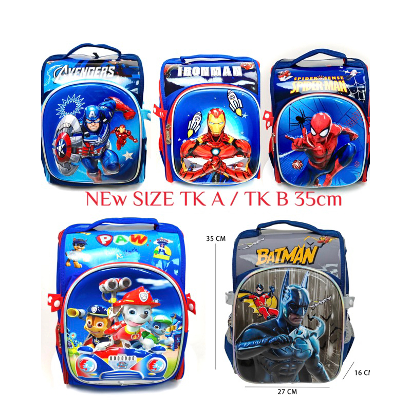 TAS SEKOLAH ANAK TK IMPORT MODEL TABUNG