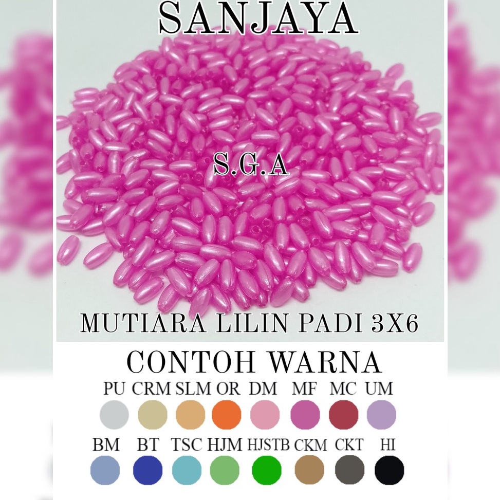 SIAP KIRIM Manik Lilin / Mote Lilin / Manik Padi / Mote Padi / Manik Lilin Padi / Mutiara Lilin Padi