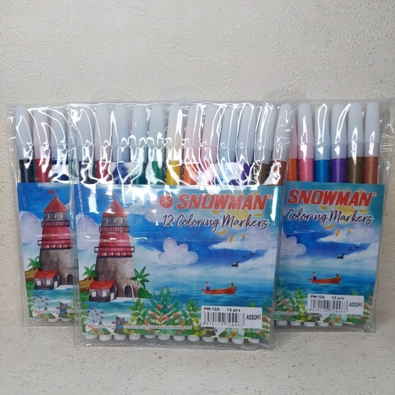 

Spidol 12 warna snowman