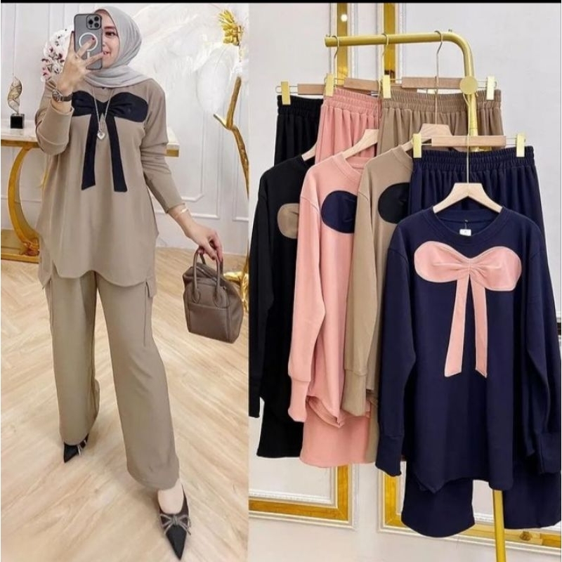 COD PITA SET CARAMEL KNIT PREMIUM // SETELAN MUSLIM KEKINIAN // SETCEL WANITA TERBARU 2023 // FASHION WANITA MUSLIMAH // OUTFIT WANITA REMAJA TERMURAH // SETELAN MODEL KEKINIAN // SETELAN POLOS VIRAL