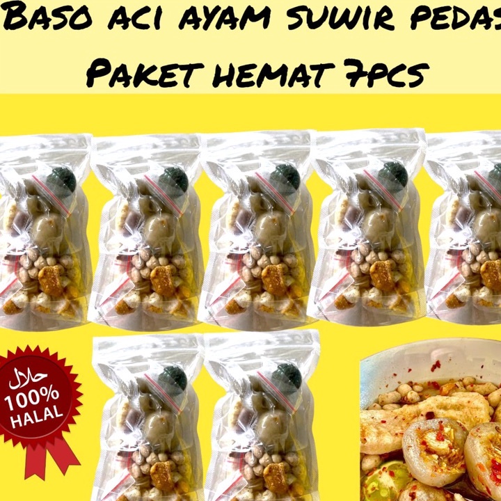 

HPFF4961 DiSkon !! PAKET HEMAT BASO ACI AYAM SUWIR 7pcs / BASO ACI HEMAT AYAM
