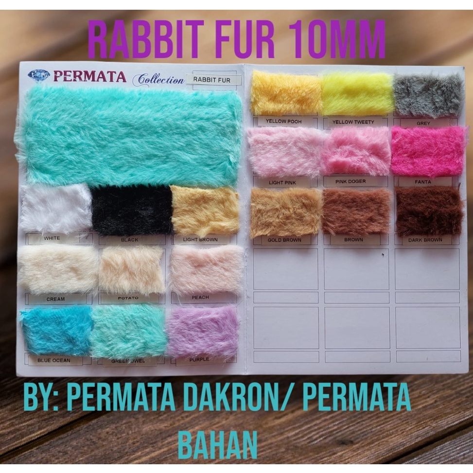Top Sale.. Kain Bulu Rabbit Fur/ Kain Bulu Kelinci Halus/Bulu Korea Halus Dan Lembut