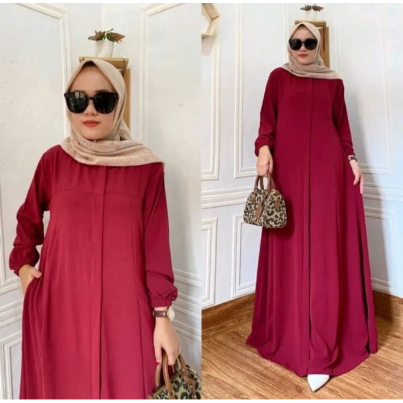 PROMO/GAMIS MARYAM POLY AIRFLOW PREMIUM TERBARU 2023/GAMIS MARYAM POLOS TERLARIS DAN TERMURAH/COD