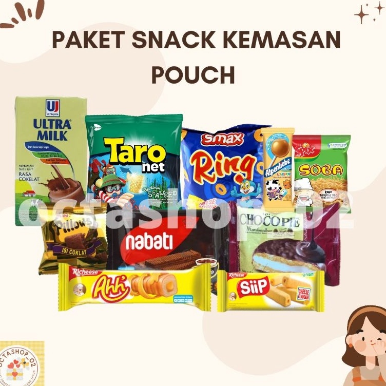 

RQRY2858 HOT BUY 25 FREE 1, Paket snack ulang tahun kemasan pouch besar/Hampers snack kemasan pouch