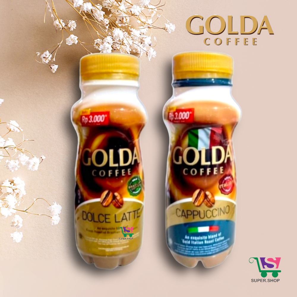 

GOLDA Coffee Dolce Latte / Cappuccino 200 ML Kopi Botol