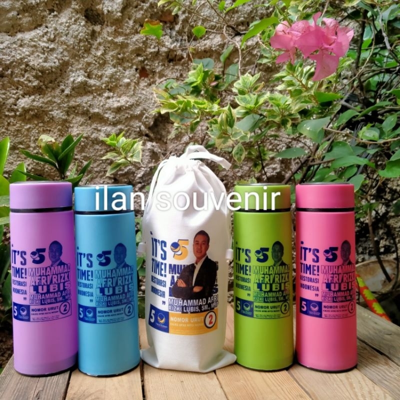 Tumbler kaca plastik custom