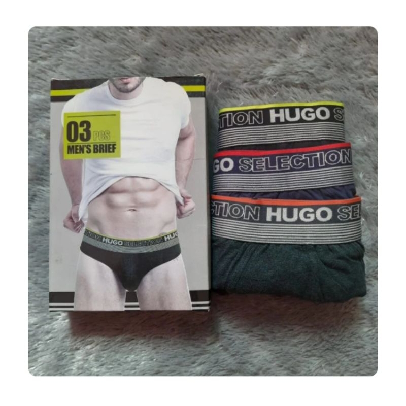 (3PCS) HUGO SELECTION  PRIA DEWASA /  HUGO SELECTION PRIA / HUGO SELECTION ISI 3