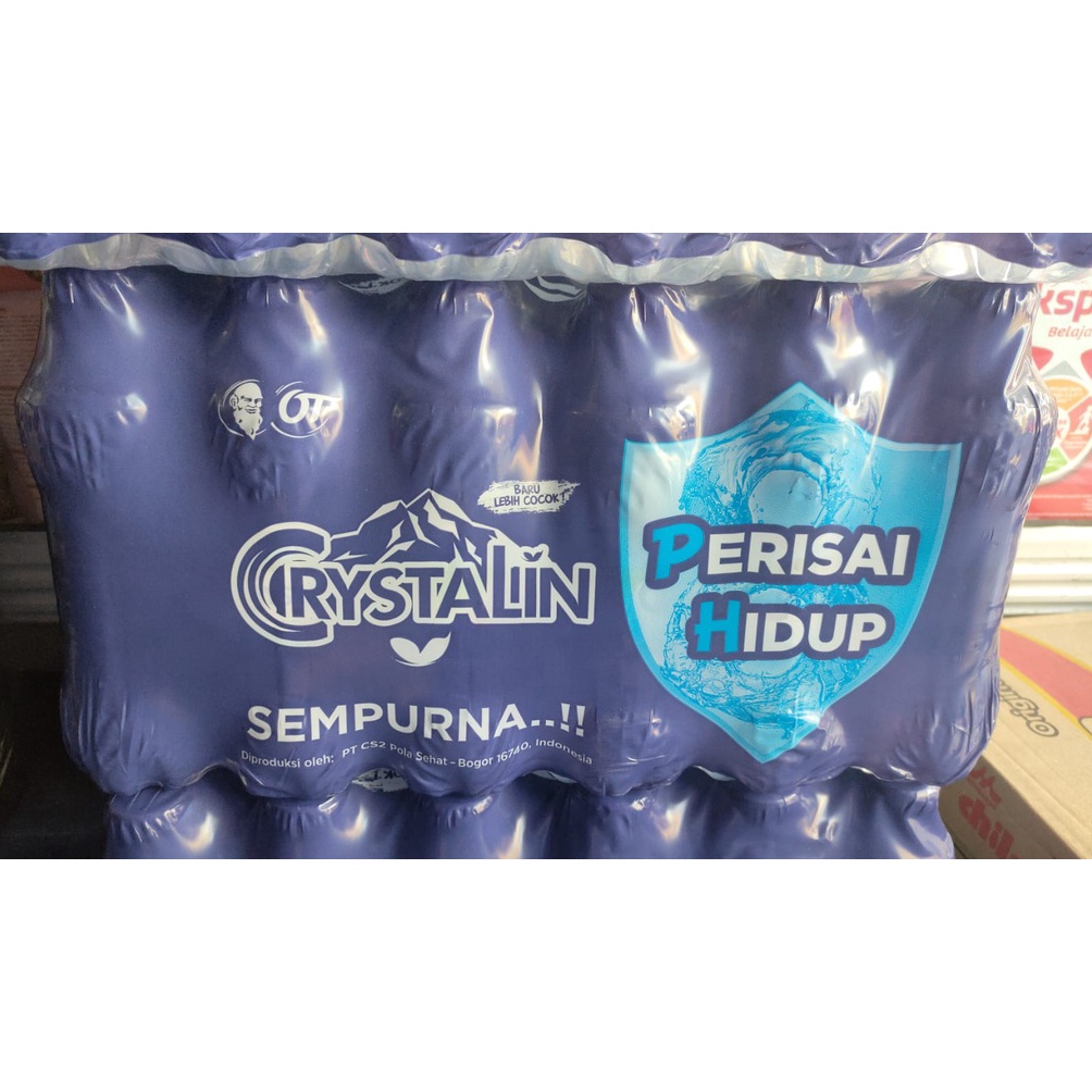 

[Q6V] CRYSTALLINE AIR MINERAL ALAMI PEGUNUNGAN PH 8 / 330ML X 24 BOTOL Best Seller ～