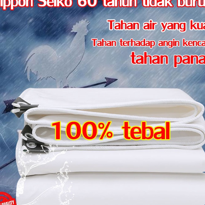 Ready Stock.. Impor AS 20 tahun tanpa kerusakan Menebal 180 gram bahan PE dua sisi tahan air terpal 