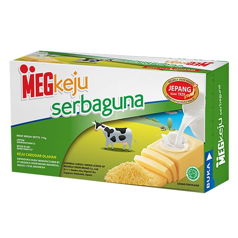 

[0HK] Keju Cheddar - Cheese Cheddar Meg Serbaguna 160gr 38