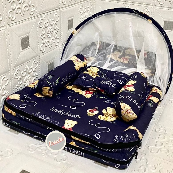 Promo Sale kasur bayi 1 set lengkap kasur bayi set kelambu kasur bayi murah kasur bayi kelambu kasur
