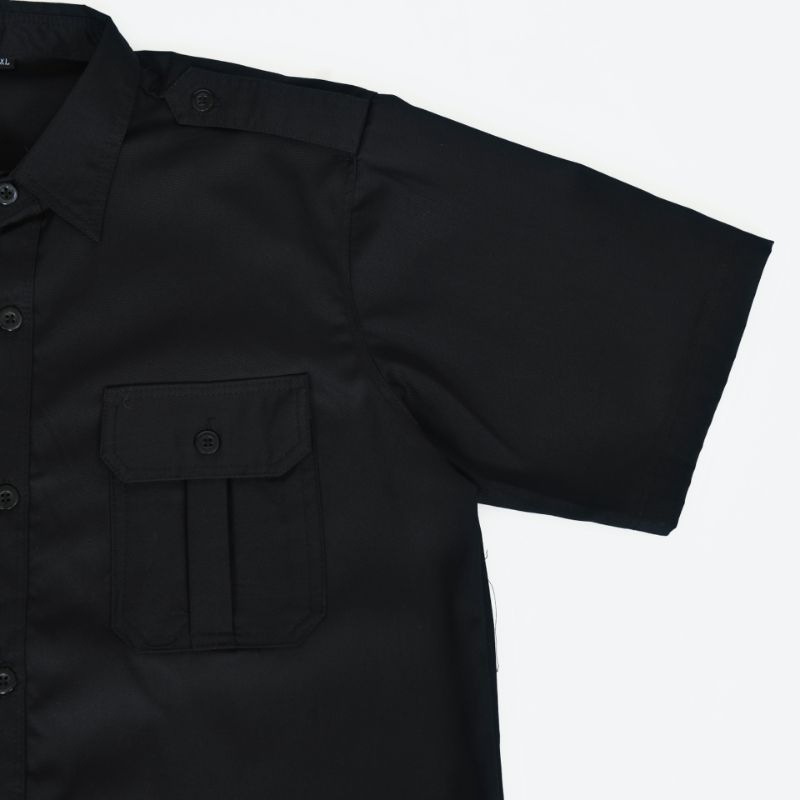 Basic - ZOLBLUS Workshirt Enginer Polos "HITAM PEKAT"