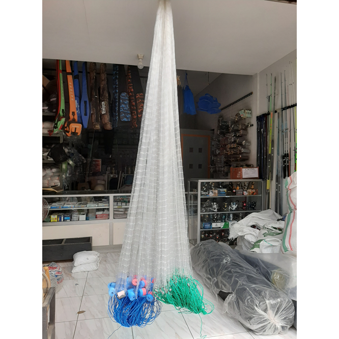 Jaring ikan siap pakai senar 0,28mm panjang 50m
