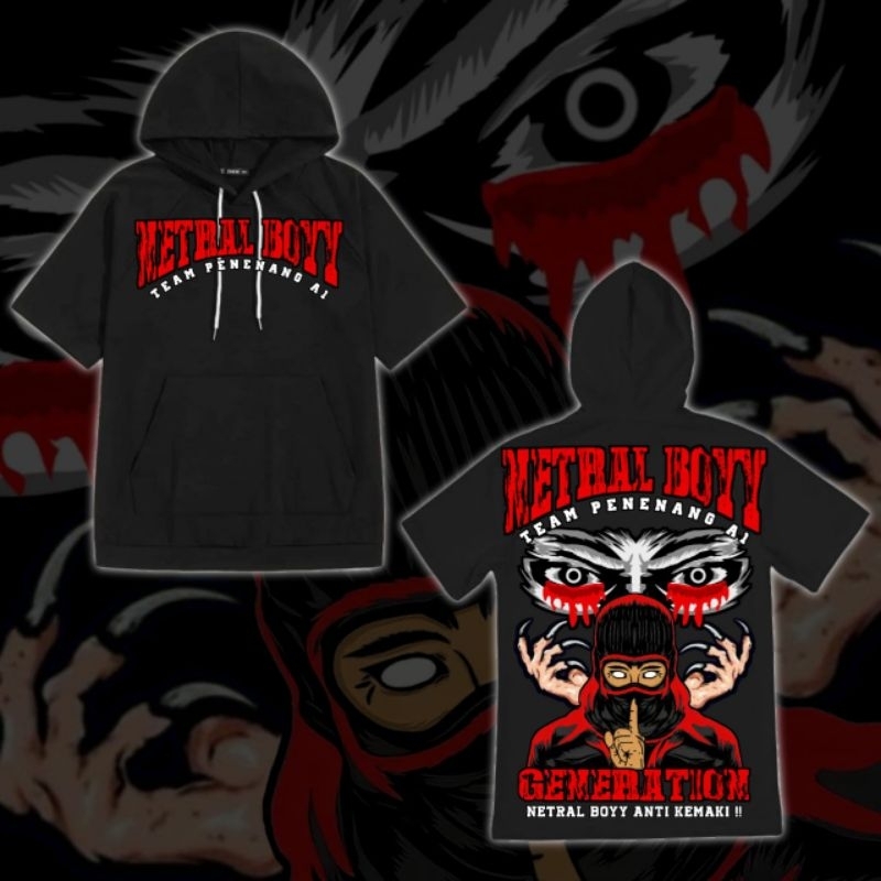 Ts Hoodie Netral Boy Generation Anti Kemaki Ts Hoodie Distro Bahan Fleece Premium