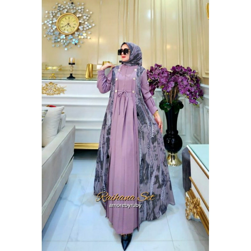 gamis Raihana set Amore by ruby