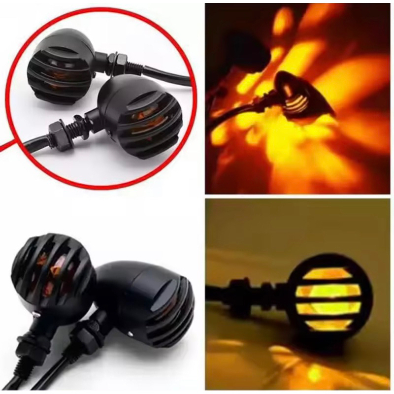 Lampu Sen teralis Jap Style / Acipi Grill ala classic Universal Pnp untuk Motor Vario 125/150 Led Ne