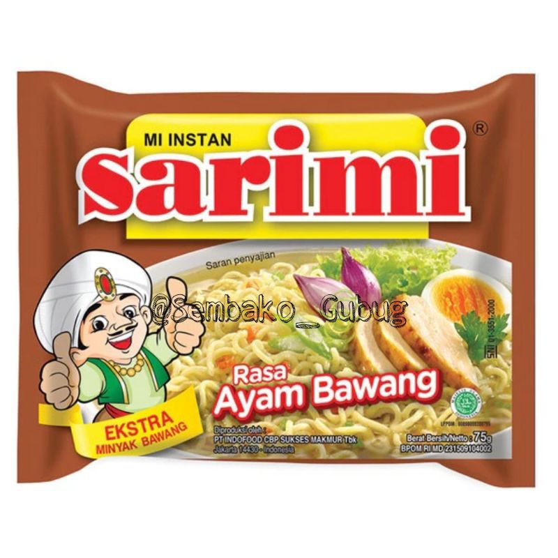 

SARIMI AYAM BAWANG/MIE INSTAN RASA AYAM BAWANG/ISI 5 PCS