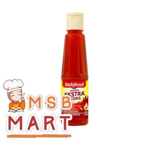 INDOFOOD SAMBAL EXTRA PEDAS 135 ML/SAOS INDOFOOD PEDAS