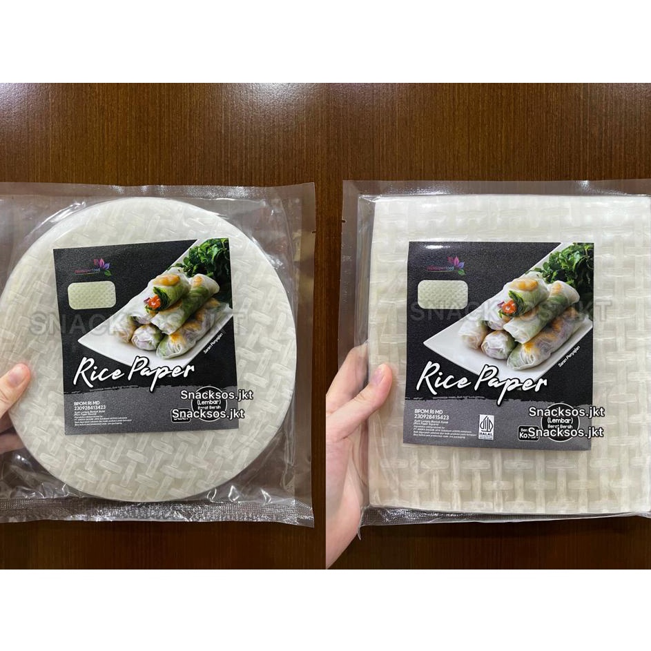 

HPPY3904 COD Rice Paper / Banh Trang High Quality Rice Paper 22cm / Kulit Lumpia Vietnam Rice Paper / Rice Roll Spring Roll
