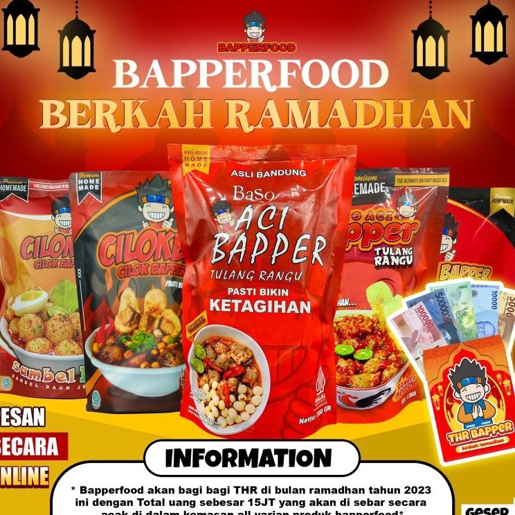 

FQMM8234 READY STOK Baso Aci bapper tulang rangu