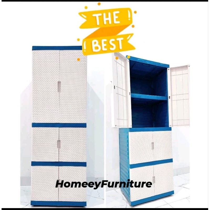 lemari plastik putih