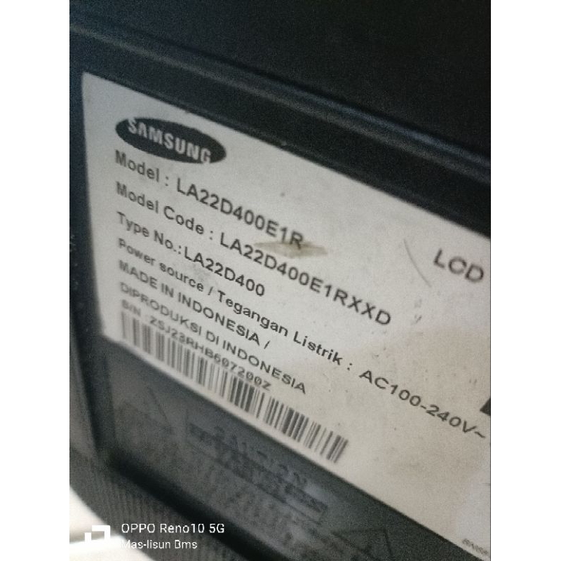 PSU POWER SUPPLY TV SAMSUNG LA-22D400E1R LA 22D400E1 22D400E1 LA 2 D400
