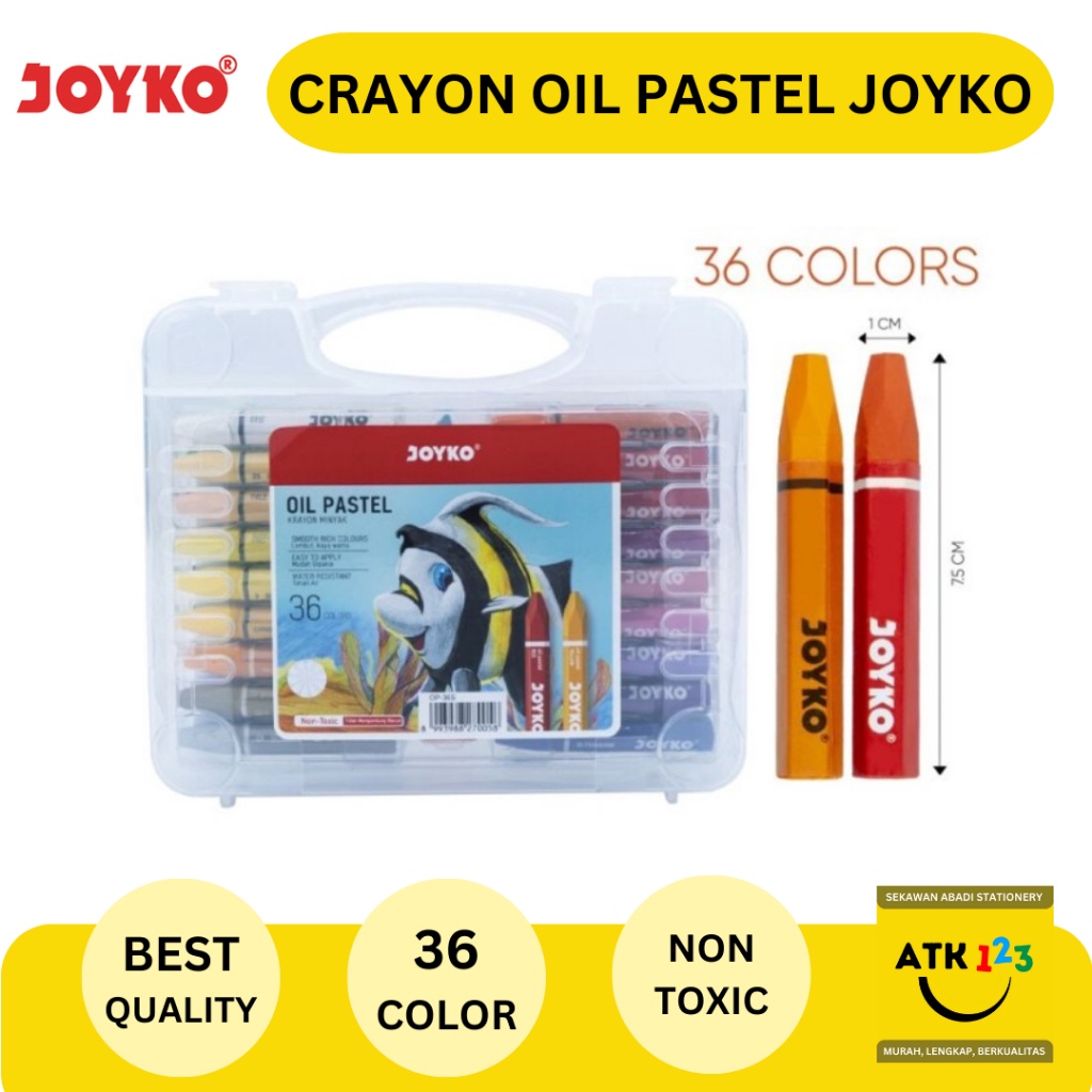 

Star 12.12 Crayon Oil Pastel Krayon Minyak TiTi Joyko 36 Warna grosir