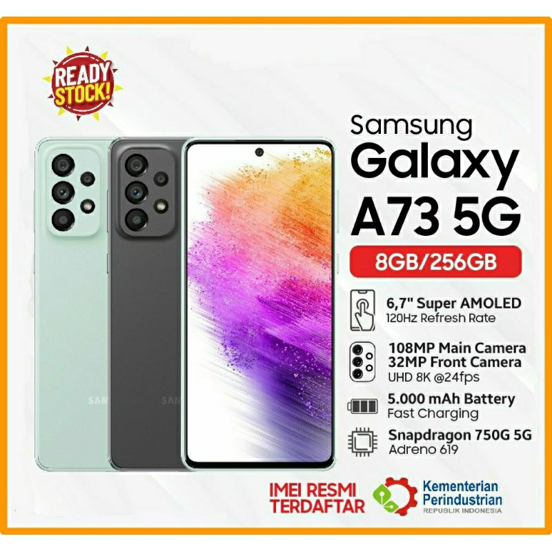 SAMSUNG A73 5G (8/256GB) NEW GARANSI RESMI