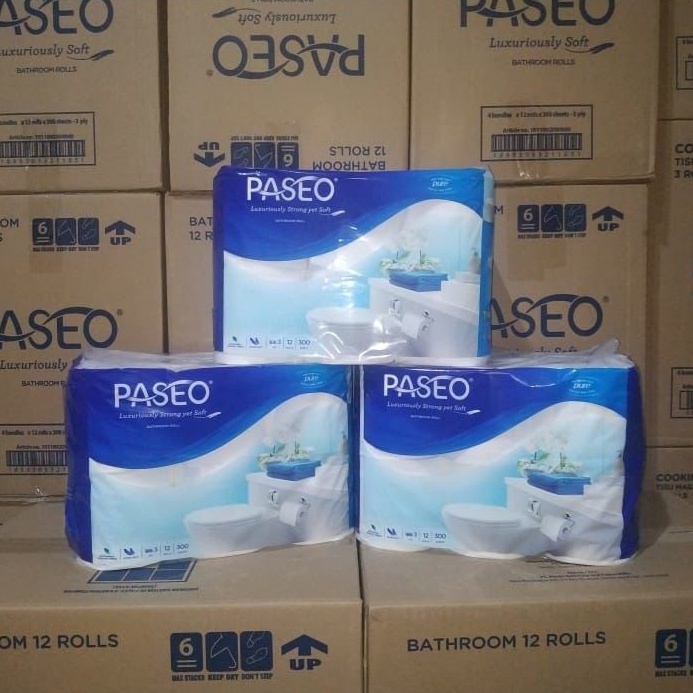 Original Tissue toilet Paseo 12 rolls 3 ply / tissue bathroom paseo / tissue toilet paseo non emboss