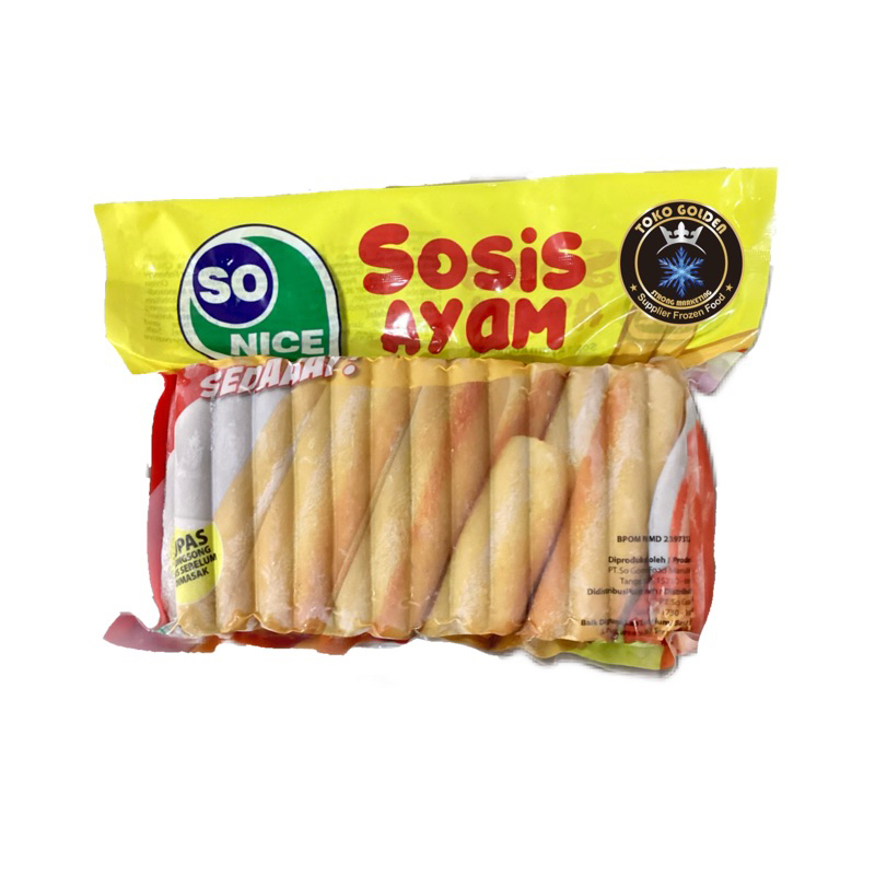 

so nice sosis ayam 1kg 40s
