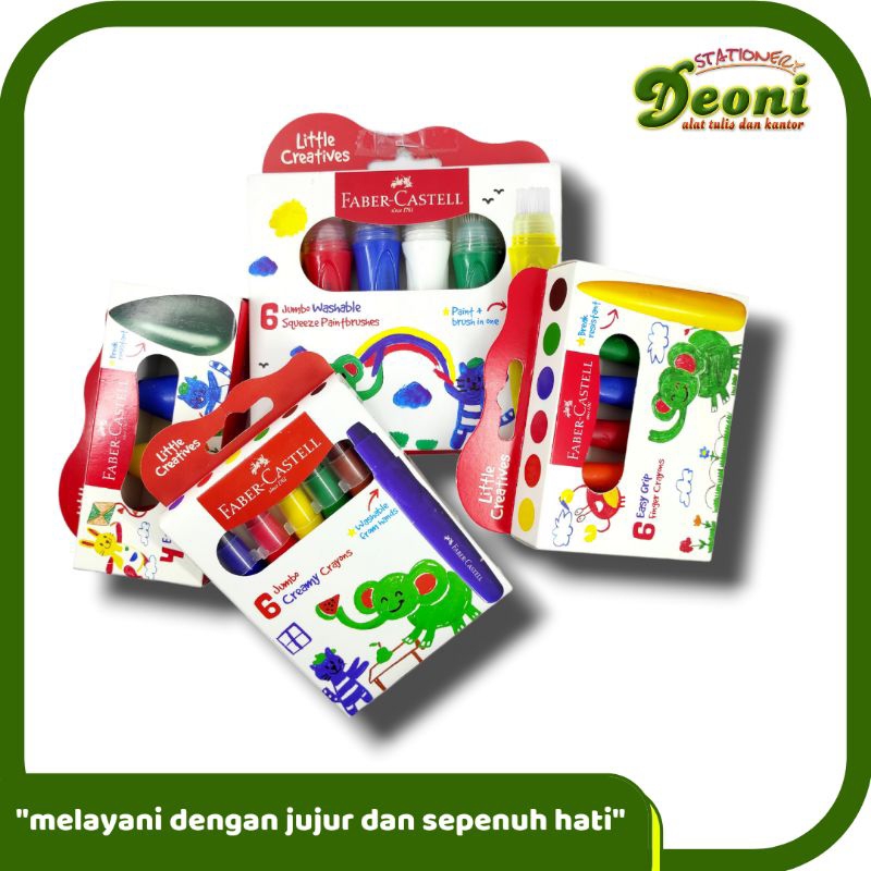 

Faber Castell Squeeze Paintbrushes + Crayon Washable 4motif