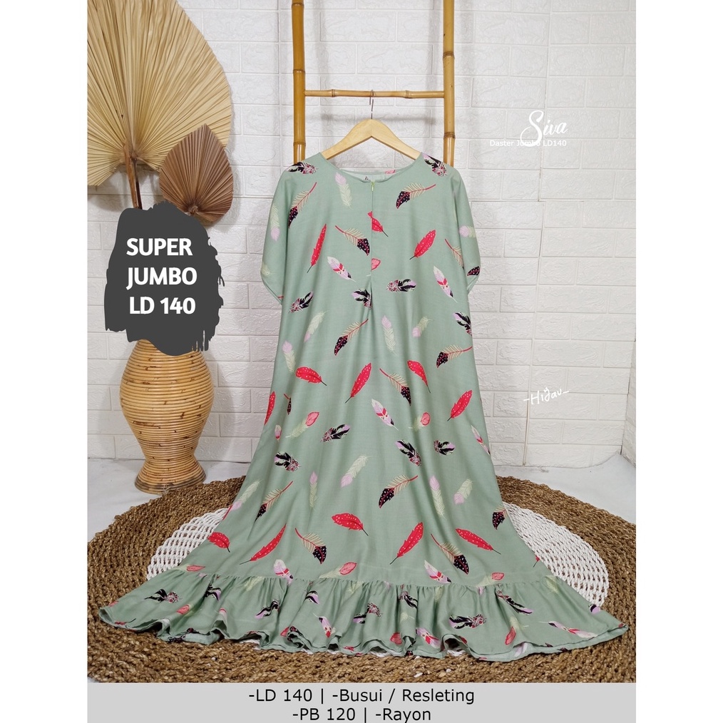 12.12 BRANDS FESTIVAL LD 140 Daster Long JUMBO Rempel Busui Friendly Rayon | D140 Oriani grosir