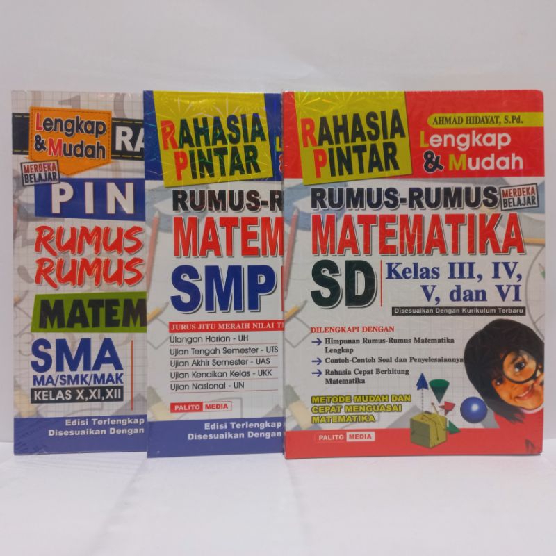 Rahasia Pintar Rumus-Rumus Matematika SD, SMP, SMA - PM