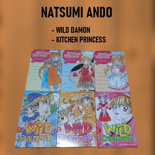 NATSUMI ANDO koleksi WILD DAMON / KITCHEN PRINCESS manga komik