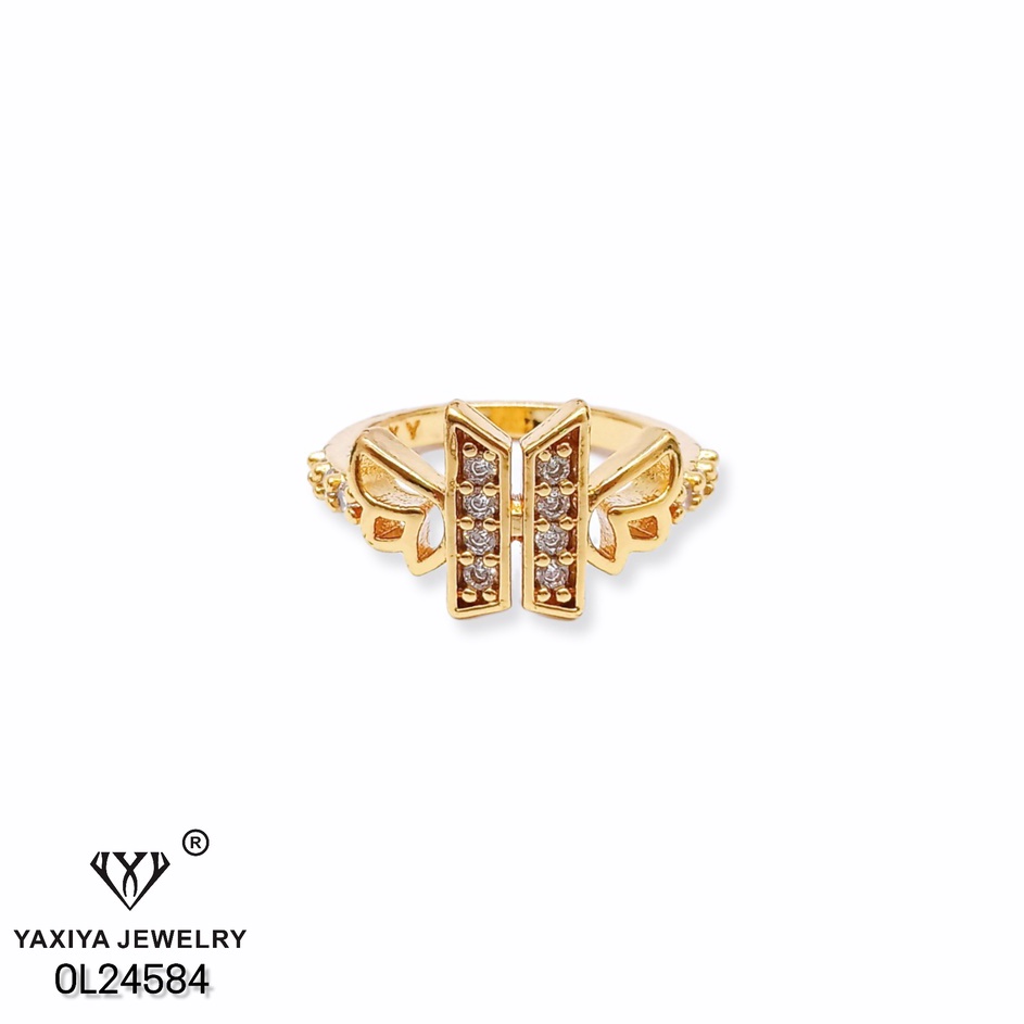 Yaxiya Cincin BTS Army Perhiasan Lapis Emas 18k 019