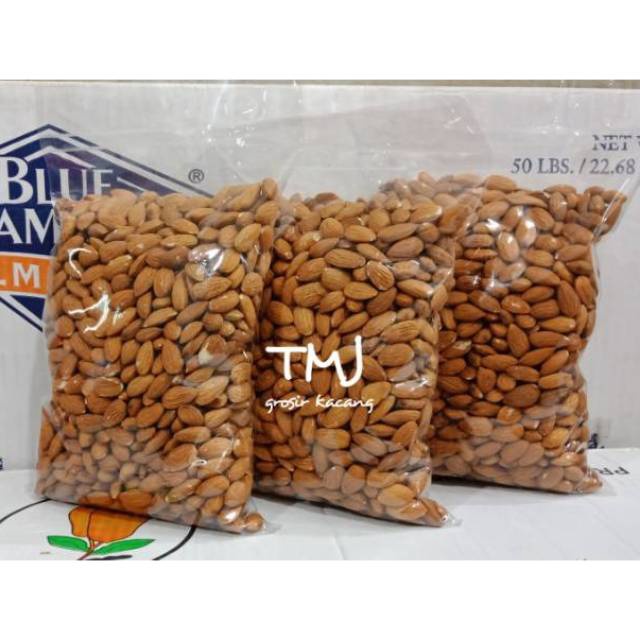 

12.12 sale KACANG ALMOND PANGGANG KUPAS PREMIUM 1KG (ROASTED) serbuuu !
