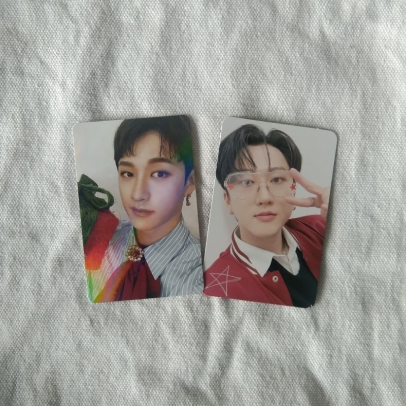 PHOTOCARD BANG CHAN CHANGBIN POB ALADIN CE CEVEL CHRISTMAS EVEL LD R2 SOUNDWAVE SW 5 STAR
