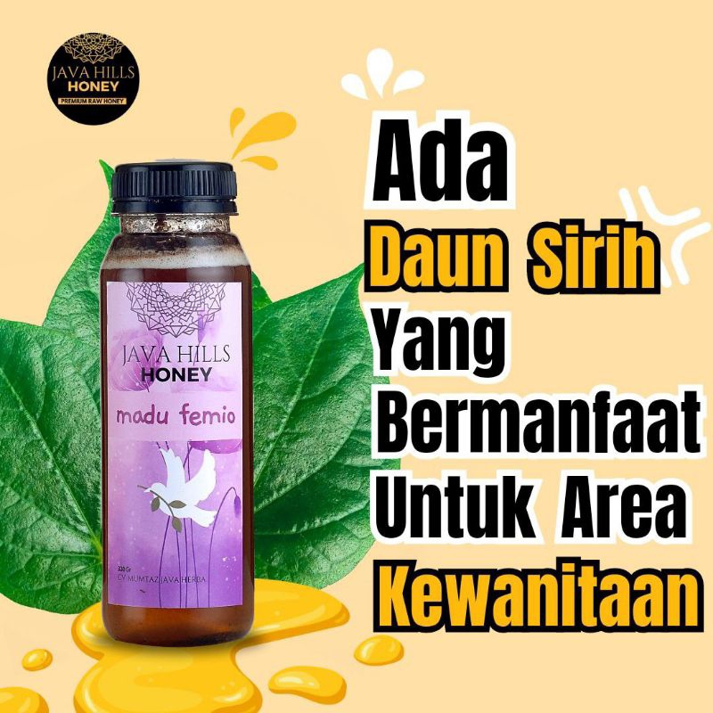 

Madu Femio "Khusus Wanita" dgn Manjakani + Sirih dll *Program Hamil*