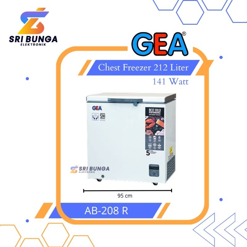 GEA Chest Freezer AB-208R Freezer Box 200 Liter
