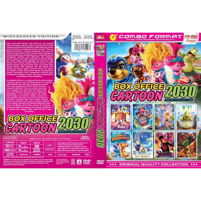 KASET KARTUN ANAK ANAK BOX OFFICE CARTOON 2030