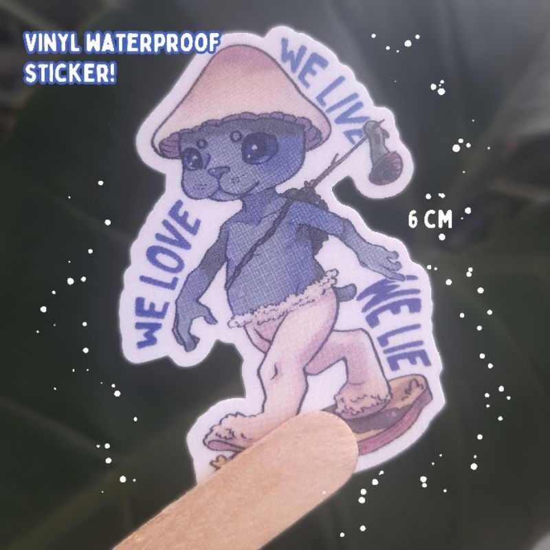

Smurf Cat | Premium Waterproof Sticker | wili wilo wilai Stiker Hiasan Die Cut - Lucu, Unik, Quirky, Cute