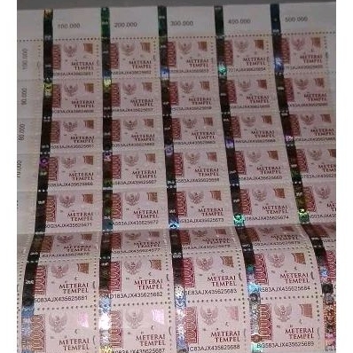 

Materai 10000 ASLI