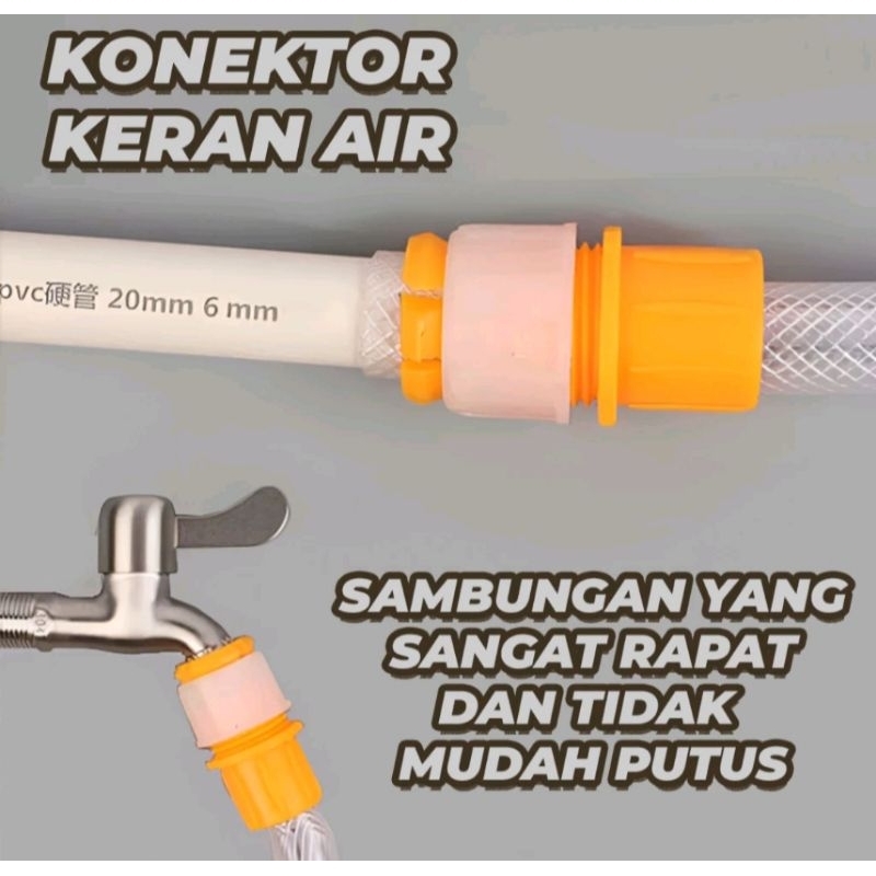 Konektor Selang Sambungan Kran Air Flexibel