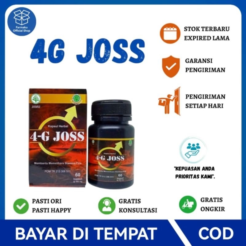 4G Joss Kapsul Herbal Memelihara Stamina Pria 4 G Joss