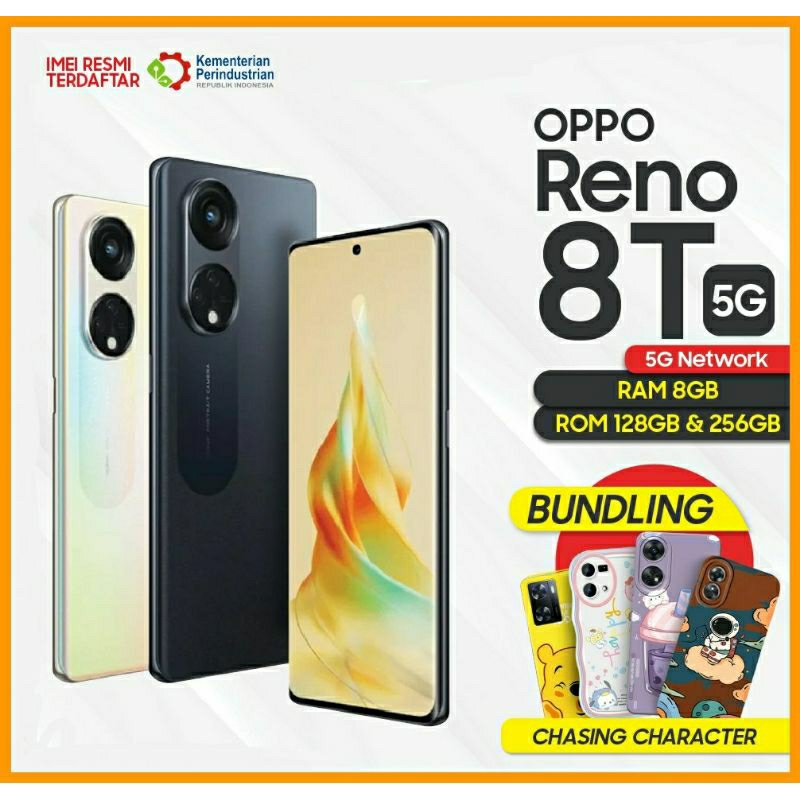 OPPO RENO 8T 5G (8/128GB | 8/256GB) NEW GARANSI RESMI