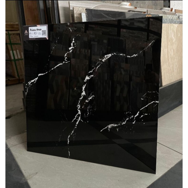 Granit 60x60 hitam motip by arna