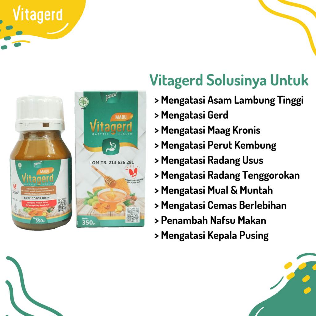 

MADU VITAGERD Mengatasi Asam Lambung Naik GERD, & Maag Kambuh Original 100% Tanpa Efek Samping