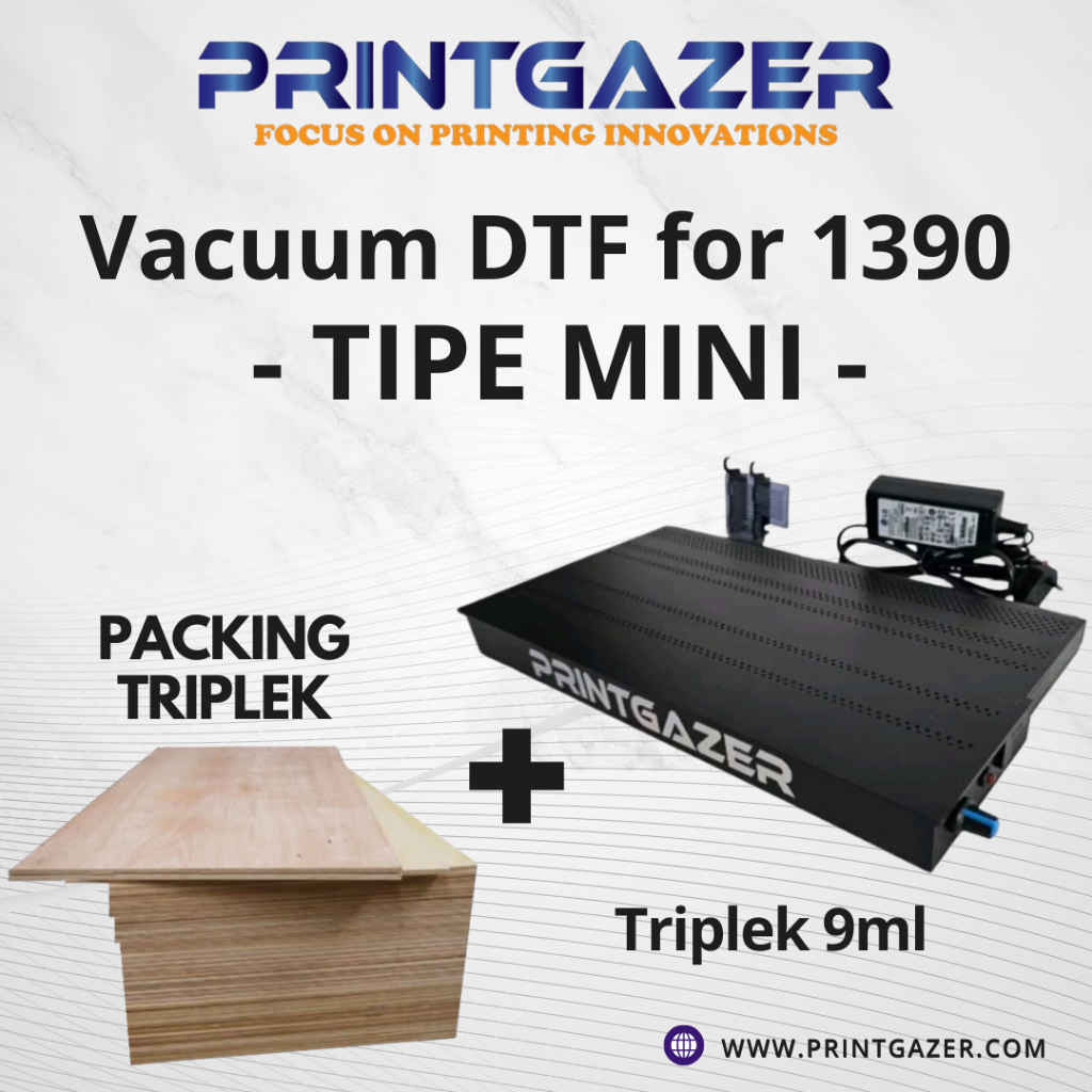 Vacuum DTF 1390 Mini Slim Vacum Vakum Printer Sablon Roll